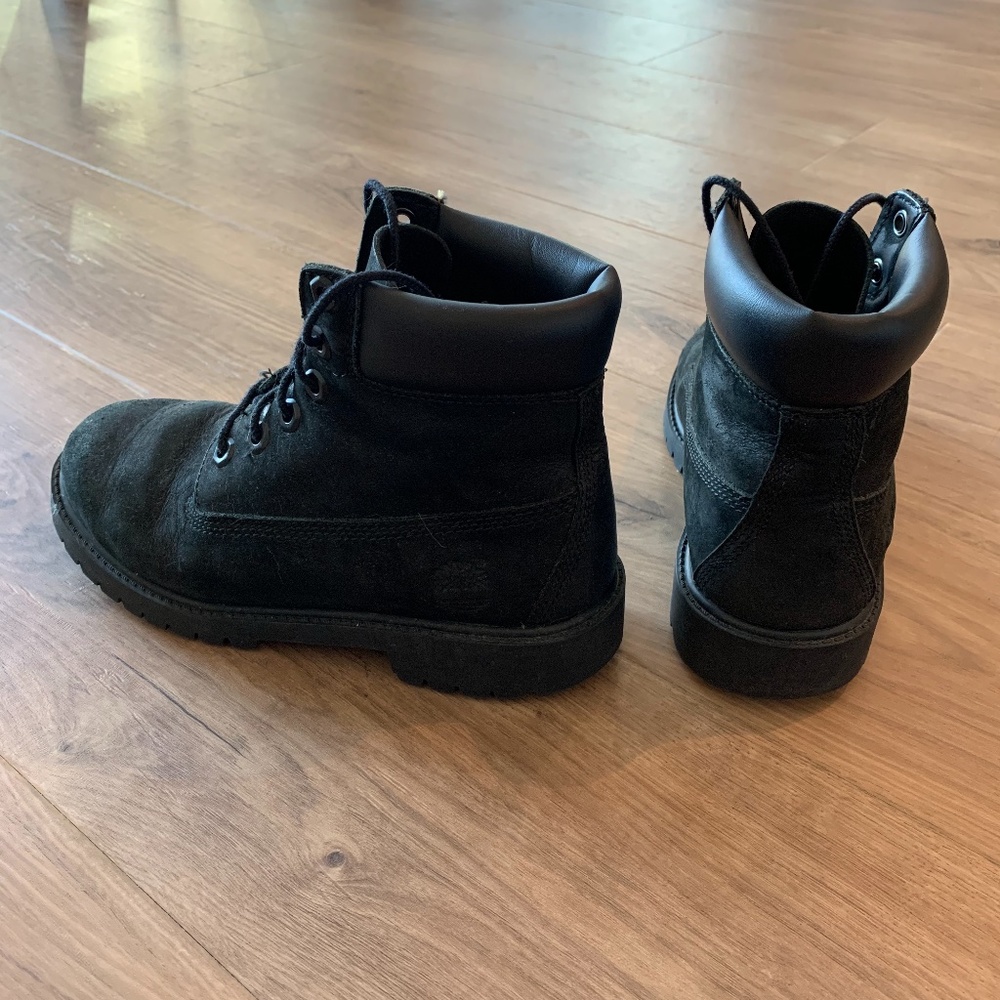 Black Timberland boots